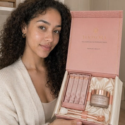 Creator holding YOONORA Glow Ritual Bundle