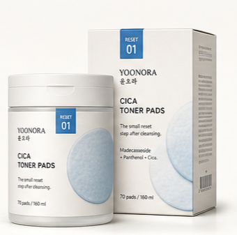YOONORA Cica Toner Pads packaging
